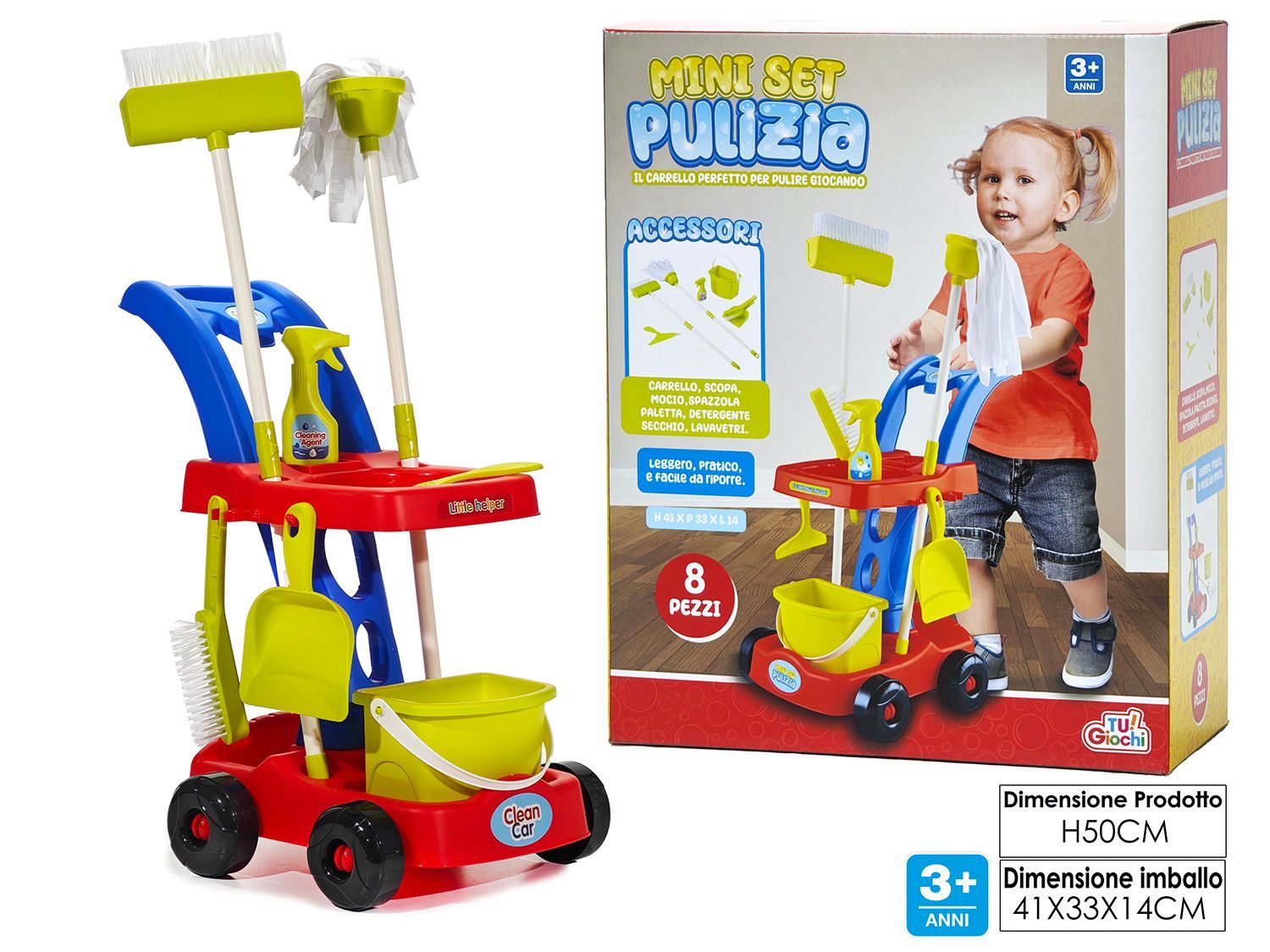MINI SET PULIZIA CARRELLO MINI SET PULIZIA CARRELLO