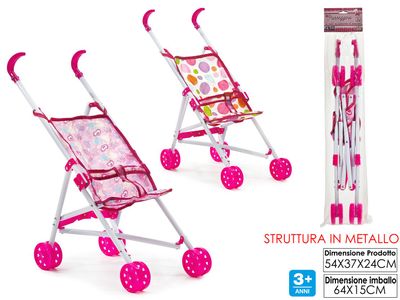 PASSEGGINO ROSA IN METALLO 2ASS PASSEGGINO ROSA IN METALLO 2ASS
