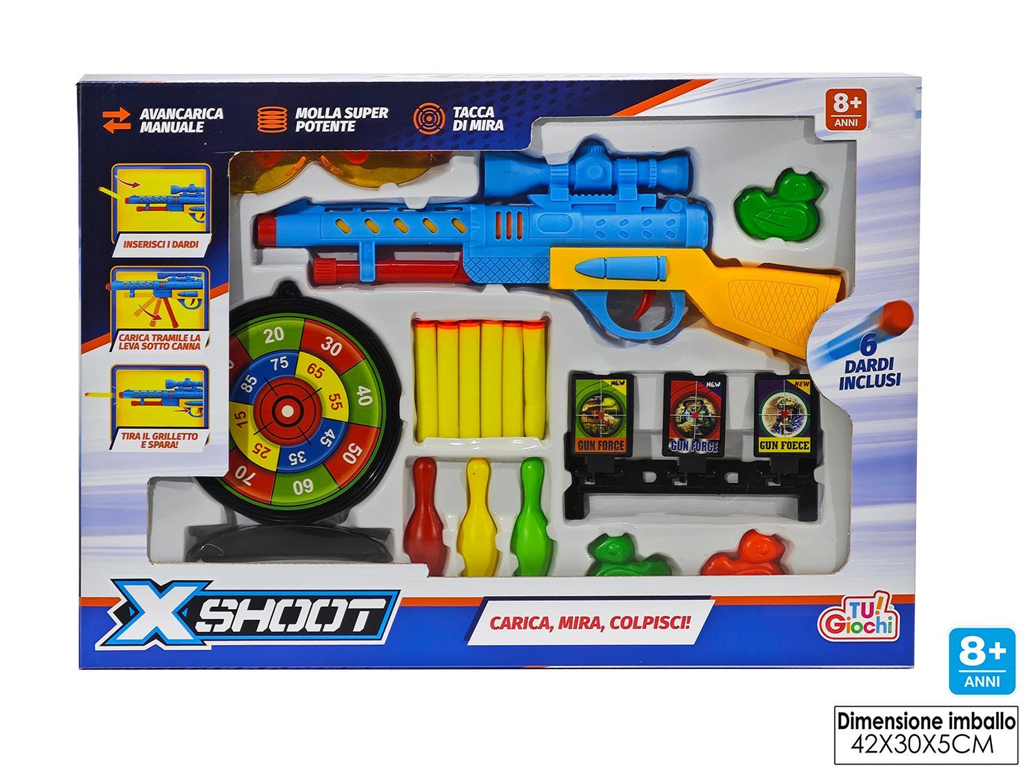 GIOCO FUCILE C/DARDI + ACC. 3ASS