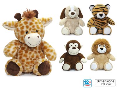 PELUCHE ANIMALETTO SEDUTO H30CM 5ASS PELUCHE ANIMALETTO SEDUTO H30CM 5ASS