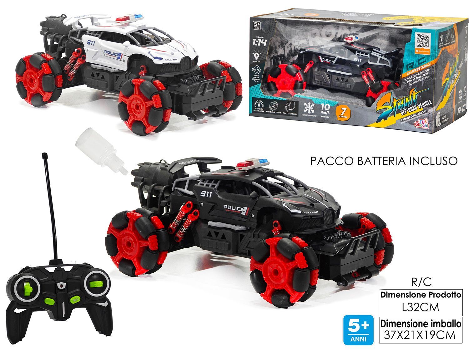 AUTO R/C 4 FUNZIONI E SPRAY 2ASS AUTO R/C 4 FUNZIONI E SPRAY 2ASS