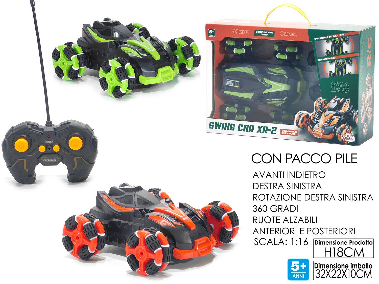 AUTO R/C 5 FUNZIONI 2ASS AUTO R/C 5 FUNZIONI 2ASS