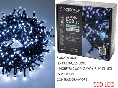 LUCI 500 LED BIANCO GHIACCIO X EST. PROG LUCI 500 LED BIANCO GHIACCIO X EST. PROG