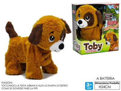 CANE TOBY B/O MOV/MUS H23CM CANE TOBY B/O MOV/MUS H23CM