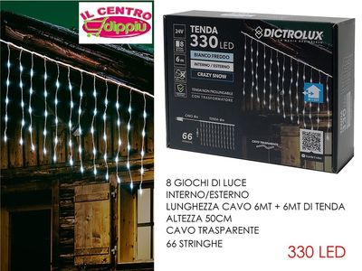 TENDA 6MT C/330LED GHIACCIO TENDA 6MT C/330LED GHIACCIO
