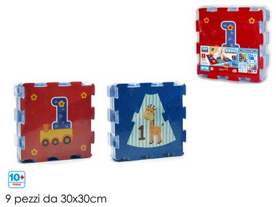 TAPPETINO PUZZLE 9PZ 30X30CM 4ASS TAPPETINO PUZZLE 9PZ 30X30CM 4ASS