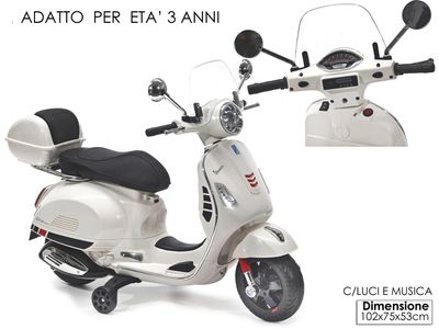 VESPA ELETTRICA BAMBINI COL. BIANCA