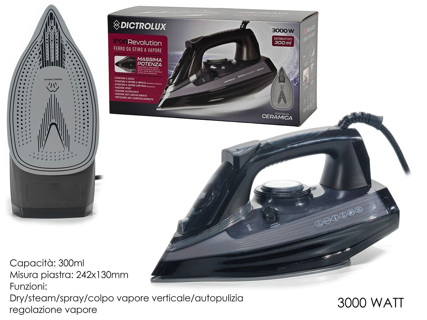 FERRO CERAMICA IRON REVOLUTION 3000W FERRO CERAMICA IRON REVOLUTION 3000W
