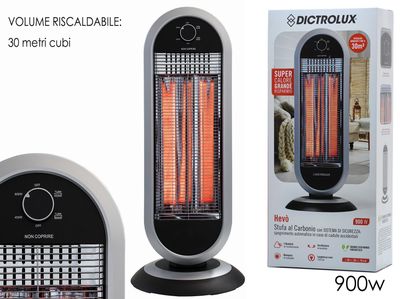 STUFA AL CARBONIO HEVO' 900W DUE TUBI OSCILLANTE STUFA AL CARBONIO HEVO' 900W DUE TUBI OSCILLANTE