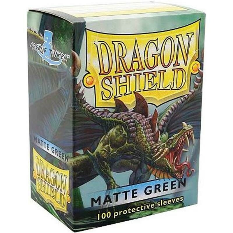 Dragon Shield Standard Sleeves - Matte Green (100 Sleeves)