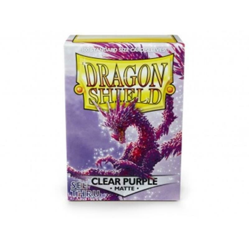 Dragon Shield Standard Sleeves - Matte Clear Purple (100 Sleeves)