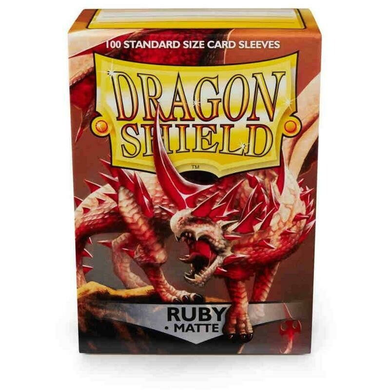 Dragon Shield Standard Sleeves - Matte Ruby (100 Sleeves)