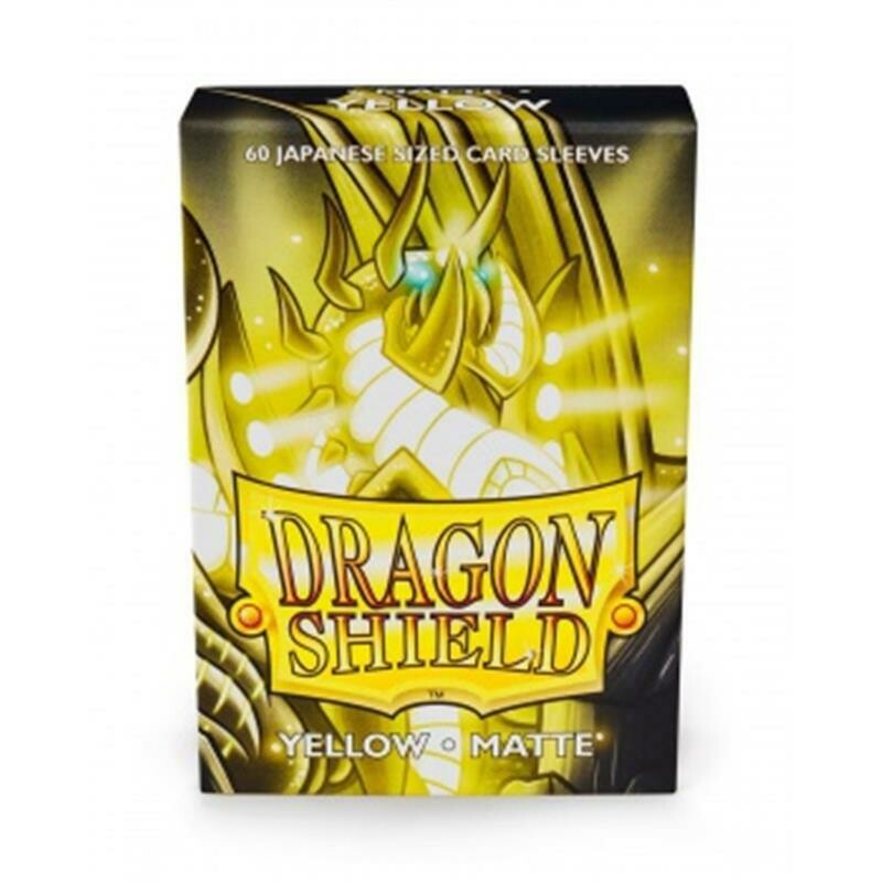 Dragon Shield Small Sleeves - Japanese Matte Yellow (60 Sleeves)