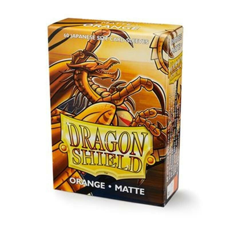 Dragon Shield Small Sleeves - Japanese Matte Orange (60 Sleeves)