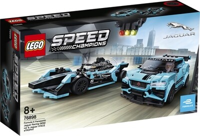 LEGO Speed Champions
Formula E Panasonic Jaguar Racing GEN2 car & Jaguar I-PACE eTROPHY 76898