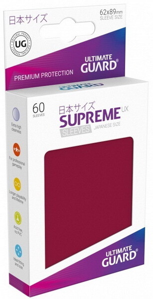 Ultimate Guard - Conf. 60 proteggicards Supreme UX Mini Burgundy