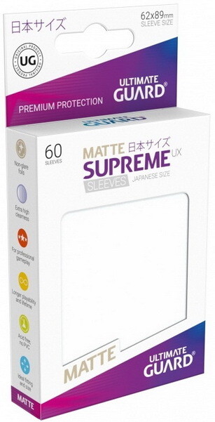 Ultimate Guard - Conf. 60 proteggicards Supreme UX Mini Matte Ghiaccio [Frosted]