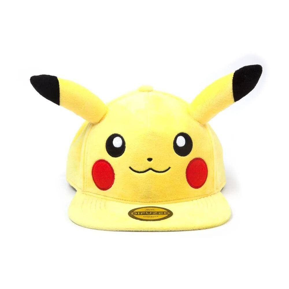 Pokémon Plush Snapback Cap Embarrassed Pikachu