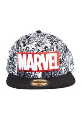 Marvel Comics Snapback Cap Classic Red & White Logo