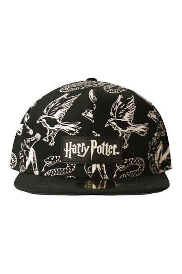 Harry Potter Snapback Cap Heraldic Animals BW