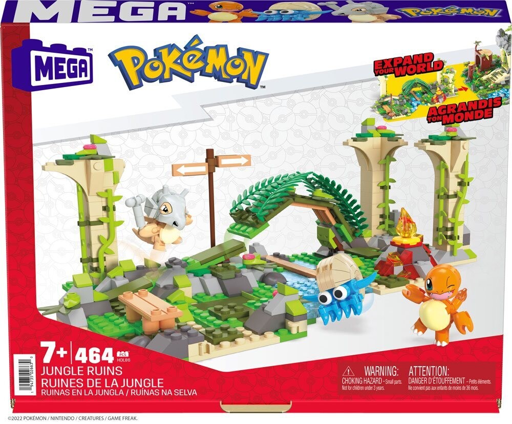 Pokémon Mega Construx Construction Set Jungle Ruins -fine 10/2022