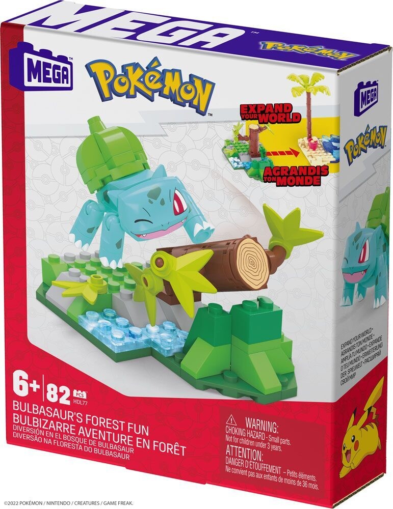 Pokémon Mega Construx Construction Set Bulbasaur's Forest Fun -fine 10/2022