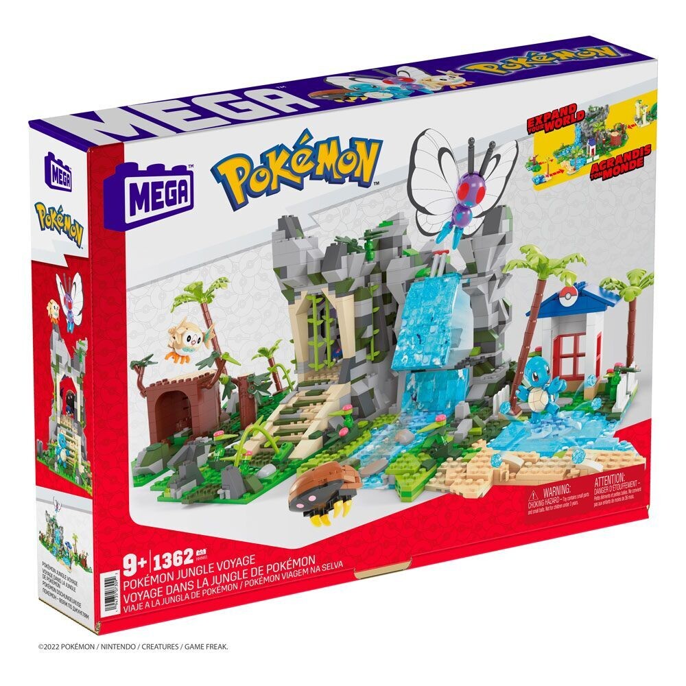 Pokémon Mega Construx Construction Set Pokémon Jungle Voyage  -fine 10/2022