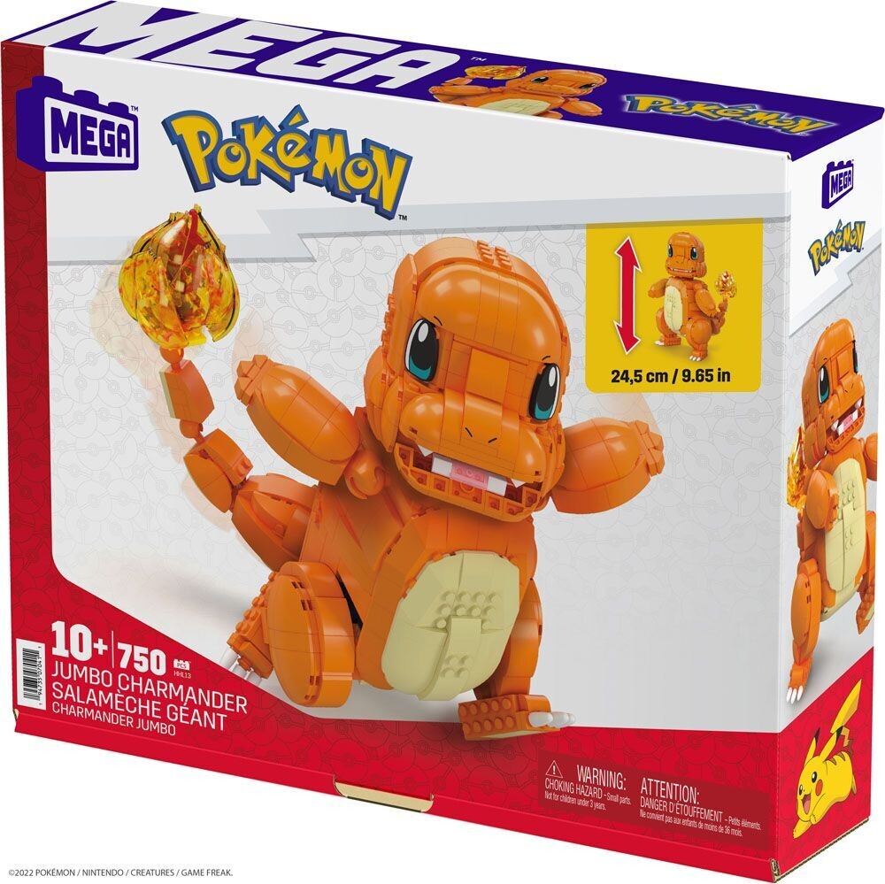 Pokémon Mega Construx Construction Set Jumbo Charmander 25 cm  -fine 10/2022
