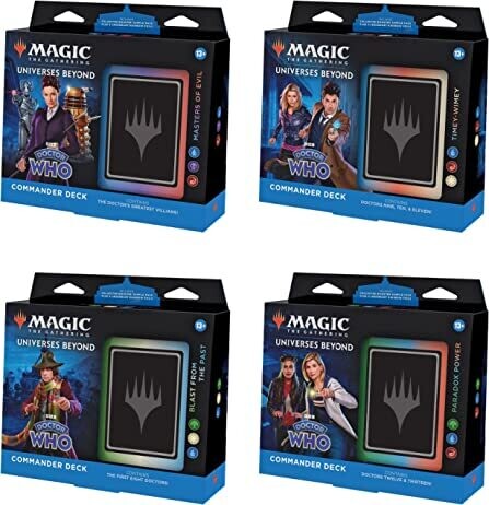 Magic The Gathering Doctor Who Commander Deck Bundle – Includes All 4 Decks 
-ENG-
-dal 16/10/2023