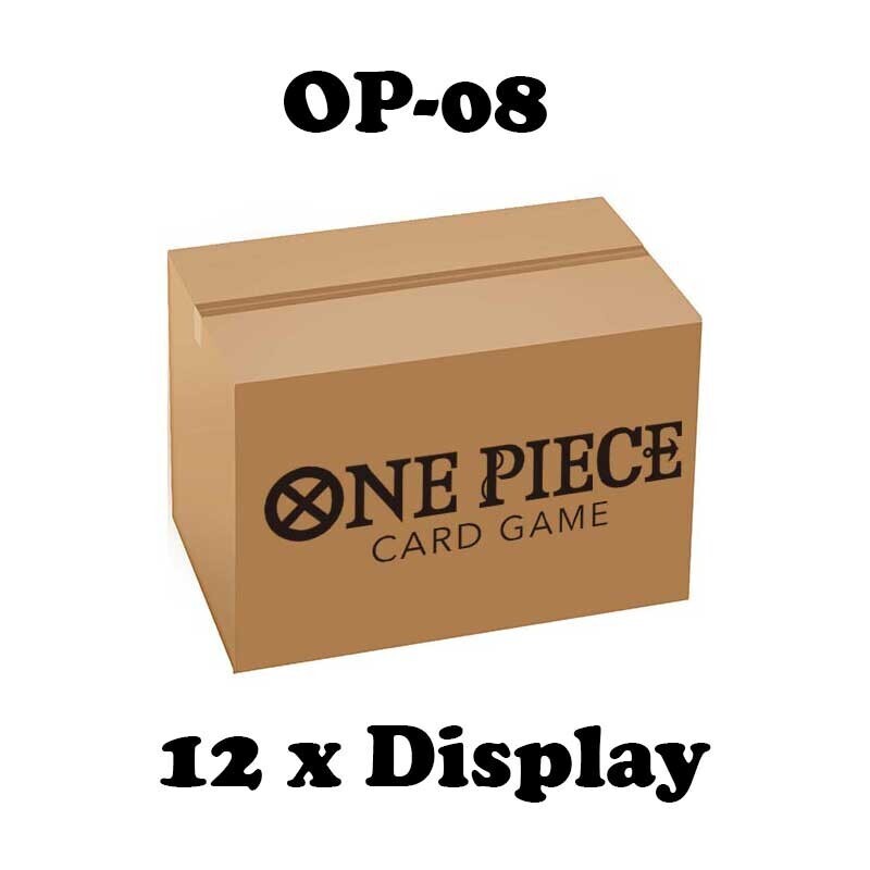 12x Box One Piece Card Game OP-08 - 2a WAVE -
-PREORDINE - ENG -
fine 2024