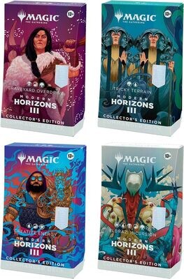 Magic: The Gathering Modern Horizons 3 Commander Deck: Collector’s Edition Bundle - Includes All 4 Decks (Graveyard Overdrive, Tricky Terrain, Creative Energy, and Eldrazi Incurs
-ENG-
-dal 14/06/2024