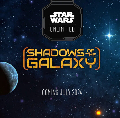 Star Wars Unlimited - shadows of the galaxy : Booster Box (24 Buste)
-ITA-
-dal 07/2024
PREORDER