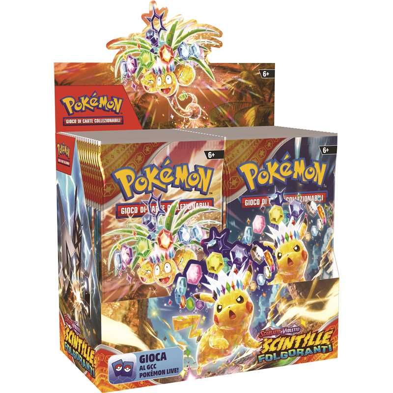 Box Pokemon Scarlatto e Violetto Scintille Folgoranti (36 buste) -dal 08/11/2024