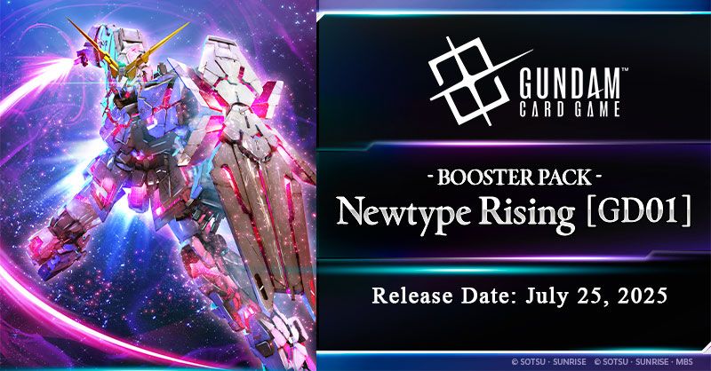 Gundam Card Game Booster Box Newtype Rising [GD01] -dal 25/07/2025