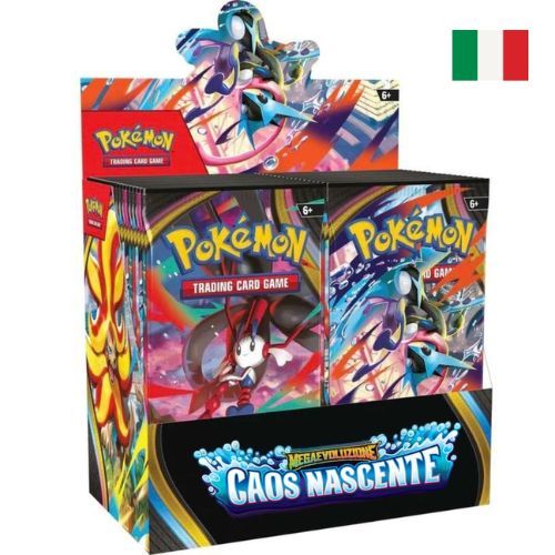 MEGA EVOLUZIONI -ME-04  -Caos Nascente  - -BOX 36 buste - -ITA- -dal 22/05/2026