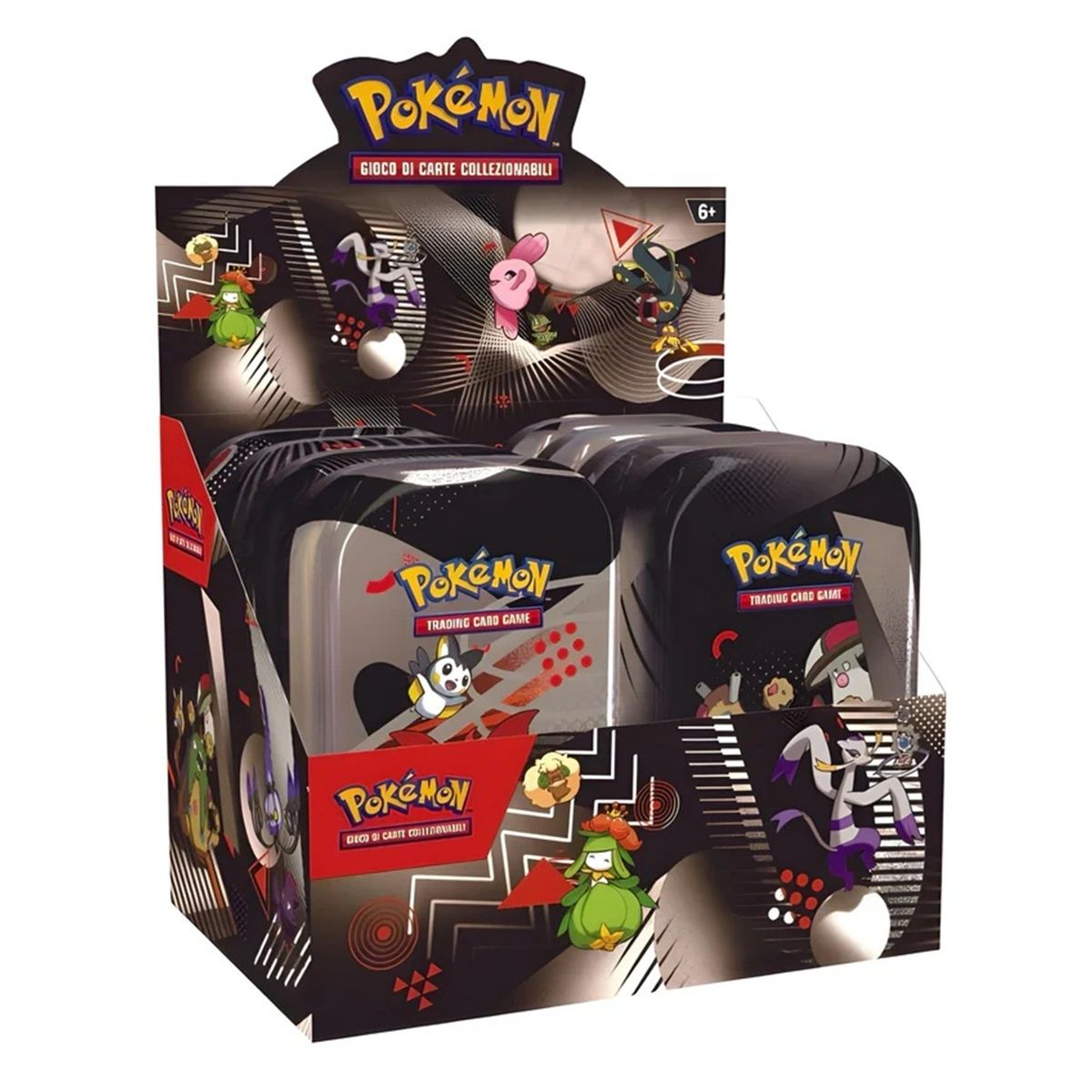 Pokémon Mini Tin Bundle Unima Set Completo 8 Tin Luce Nera e Fuoco Bianco IT