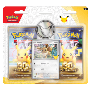 Pokemon 30° Anniversario : Blister 2-Buste Eevee Pokemon 30° Anniversario : Blister 2-Buste Eevee