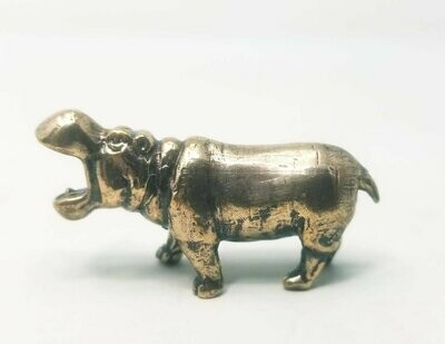 Hippopotamus Miniature Made Of Pure Brass