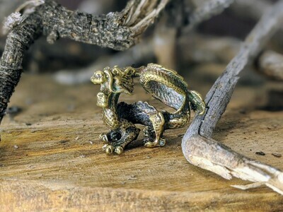 Brass Miniature Chinese Dragon
