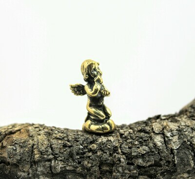 Guardian Angel Miniature Amulet Cupid Figurine