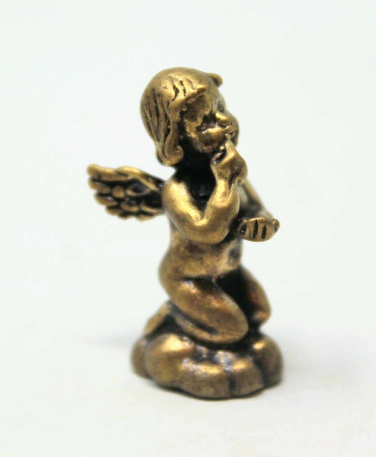 Guardian Angel Miniature Amulet Cupid Figurine