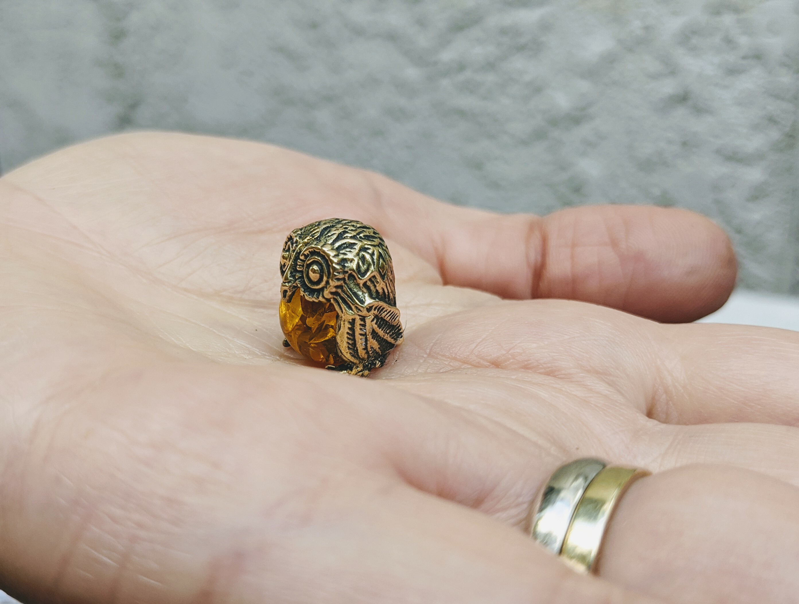 Details about   Brass Owl With Sun Ball Collectible Figurine Souvenir 