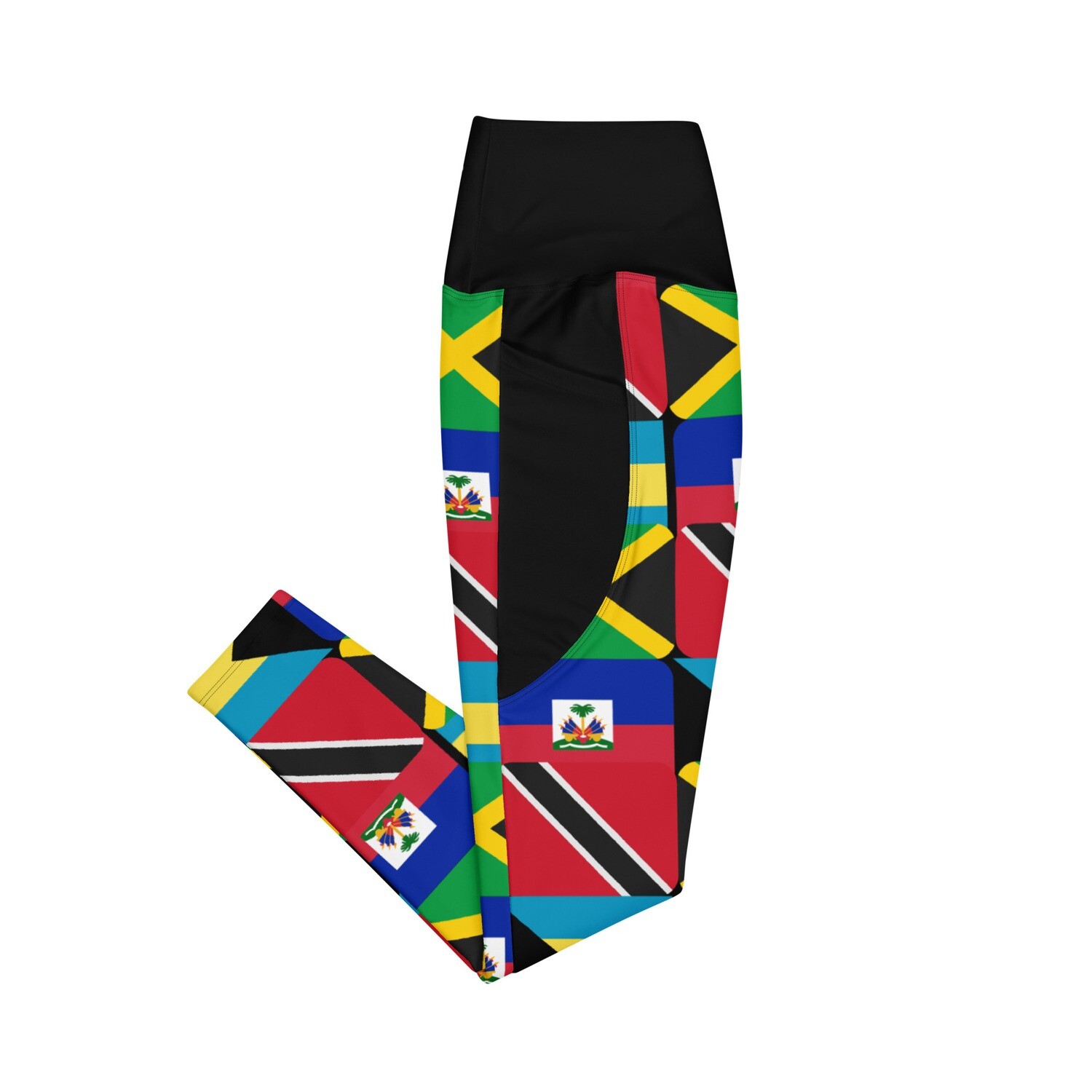 Flag Leggings with Pockets