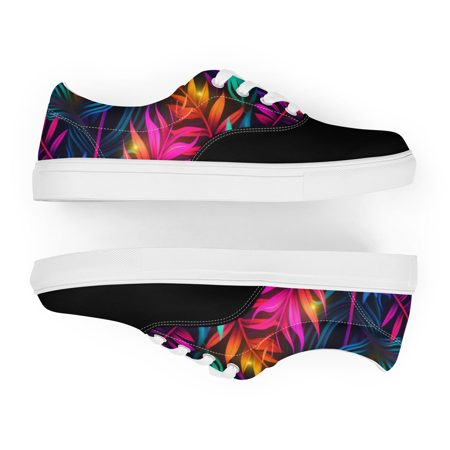 Neon Palms Low-Top Sneakers