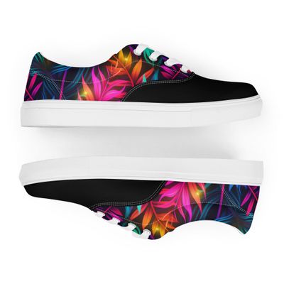 Neon Palms Low-Top Sneakers