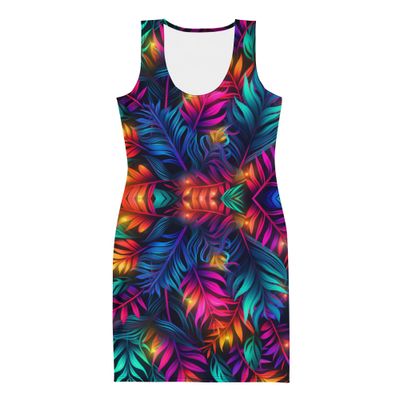 Neon Palms Dress
