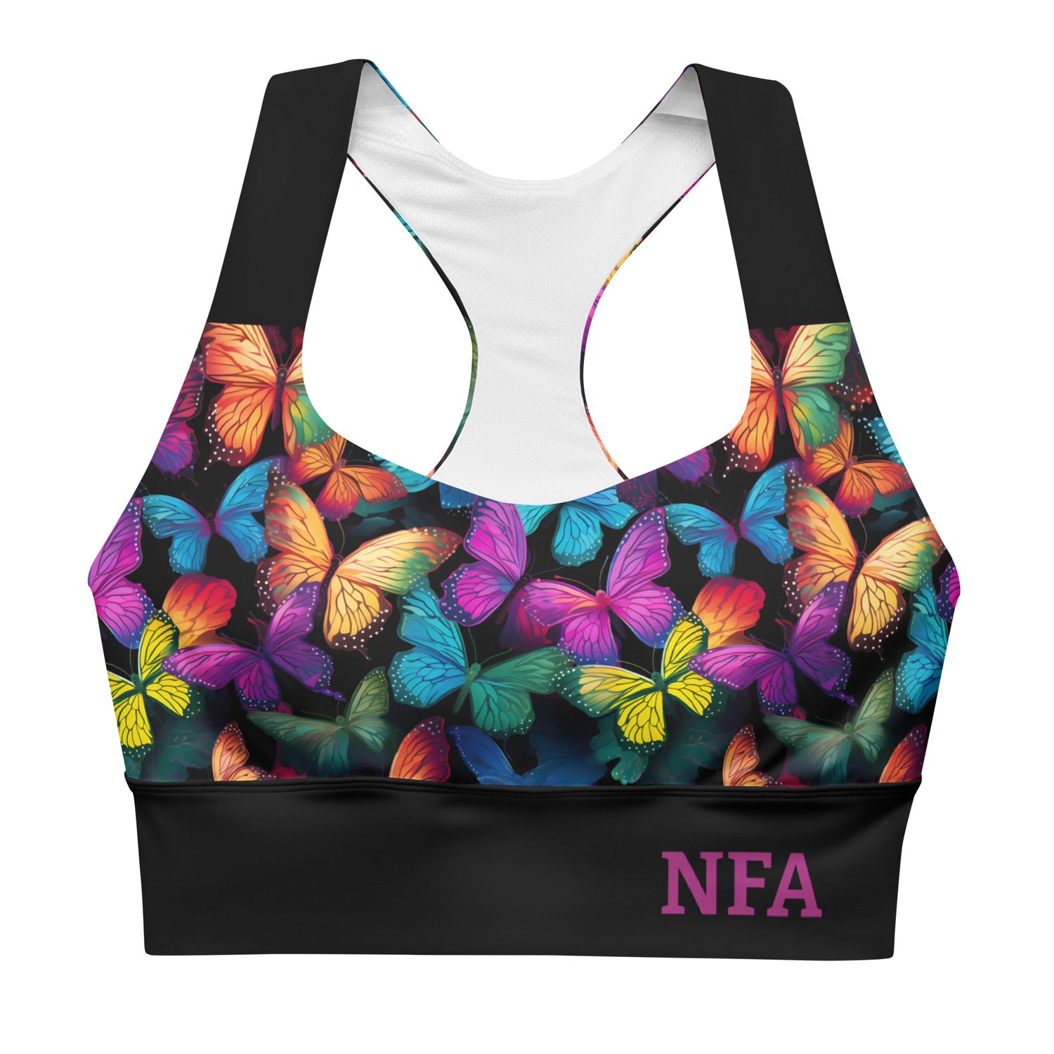 Butterfly Longline Sports Bra