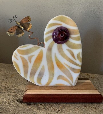 Heart with butterfly 2