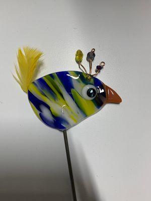 Plant Stake Looney Bird