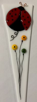Plant Stake Lady Bug 8
